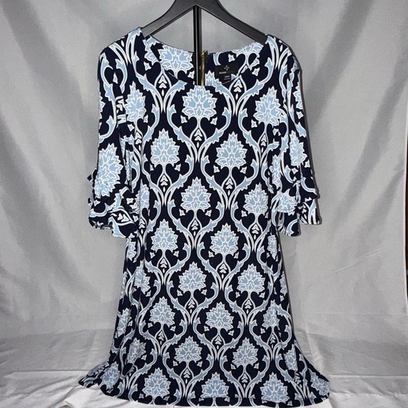 Ronni Nicole Dresses & Skirts - Ronni Nicole Navy & Light Blue Mid-Length Floral Dress – Size 22W 💙✨